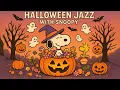 Download Lagu Halloween Jazz with Snoopy 🎼 Cozy Halloween  Vibe with Jazz Beats for Focus \u0026 Calm