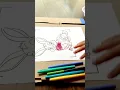 3-Year-Old Colors Bunny Cute Printable Coloring Page