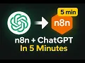 Download Lagu n8n + ChatGPT in 5 Minutes — Build Your First AI Agent (No-Code)