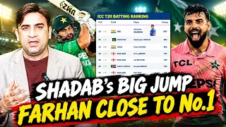 Latest ICC Rankings Update: Shadab Khan's Huge Jump | Sahibzada Farhan Near No.1 | Babar Azam Slips