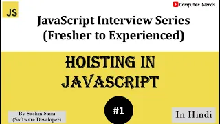1 Hoisting in JavaScript Interview Question JavaScript Interview questions in Hindi