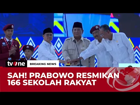 Peresmian 166 Sekolah Rakyat di 34 Provinsi