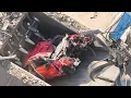 Extreme CLOSE-UP of SHREDDER Scrap Metal ELV Cars into HUGE Shredder Massive Scrapyard in Preston