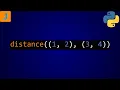 Python Program To Calculate Distance Between Two Points
