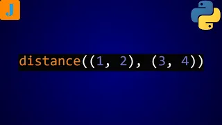 Python Program To Calculate Distance Between Two Points