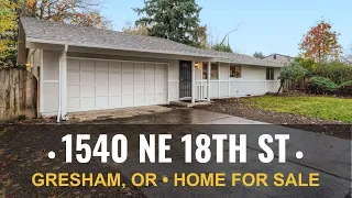 Home For Sale - 1540 NE 18th St Gresham OR