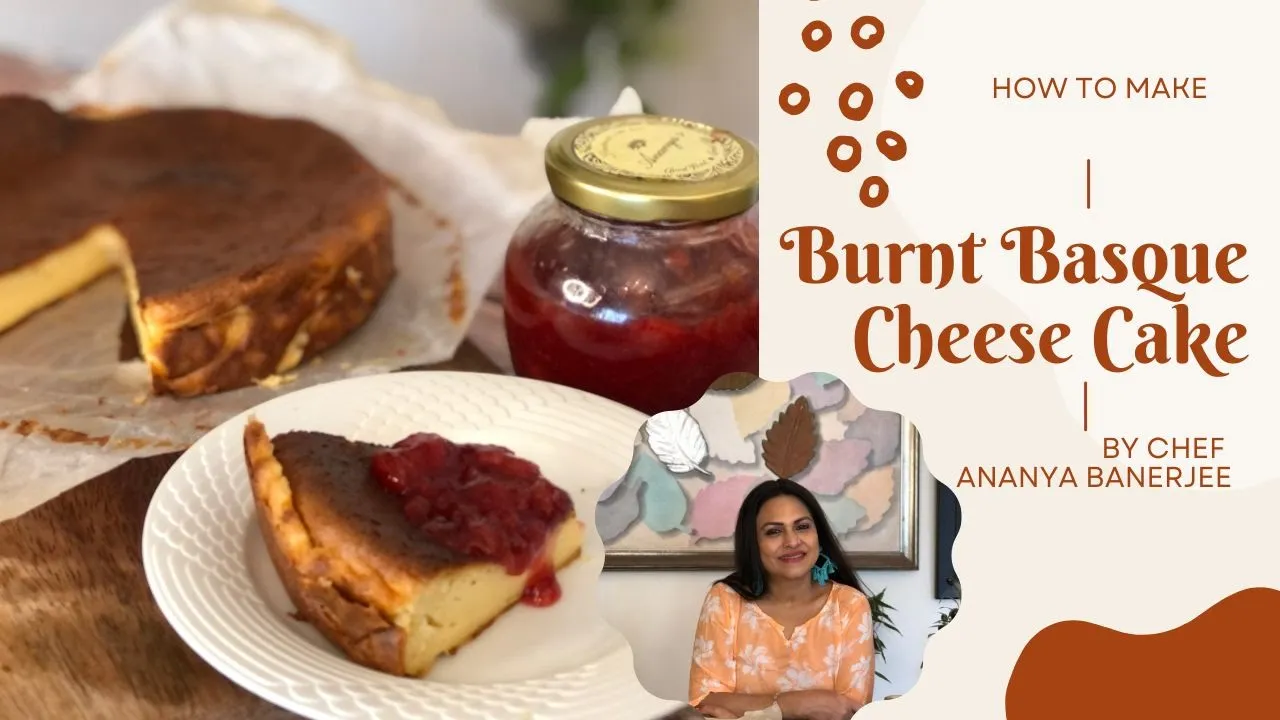 Easy Burnt Basque Cheese Cake Recipe   Perfect Basque Creamy & Tasty Cheesecake