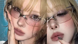 🖤핀터 감성 스모키 메이크업🖤 Smokey Freckled Makeup