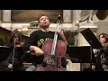 Interpreti Veneziani, Vivaldi cello concerto (RV 419 in A minor) Davide Amadio (in rehearsal)