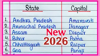 states and capitals state and capital list of states and capitals of india state capital 2026