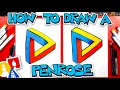 How To Draw A Penrose Triangle - Optical Illusion