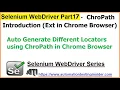Selenium WebDriver Part17 ChroPath How to auto-generate different locators