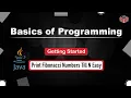 Print Fibonacci Numbers Till N Module Getting Started In English Java - 10