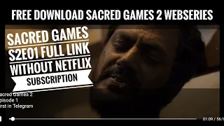 sacred games season 2 full episode download free sacred games season 2 web series link