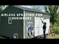 USING A PAINT SPRAY GUN FOR BEGINNER DIY AIRLESS PAINT SPRAYER GRACO MAGNUM x7 SET UP PAINT CLEANUP