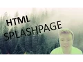 Random Image Splash Page HTML CSS
