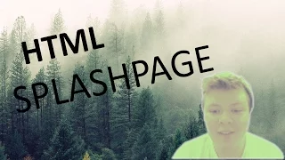 Random Image Splash Page HTML CSS