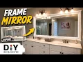 Frame Mirror in Bathroom DIY How to Frame a Mirror 4K