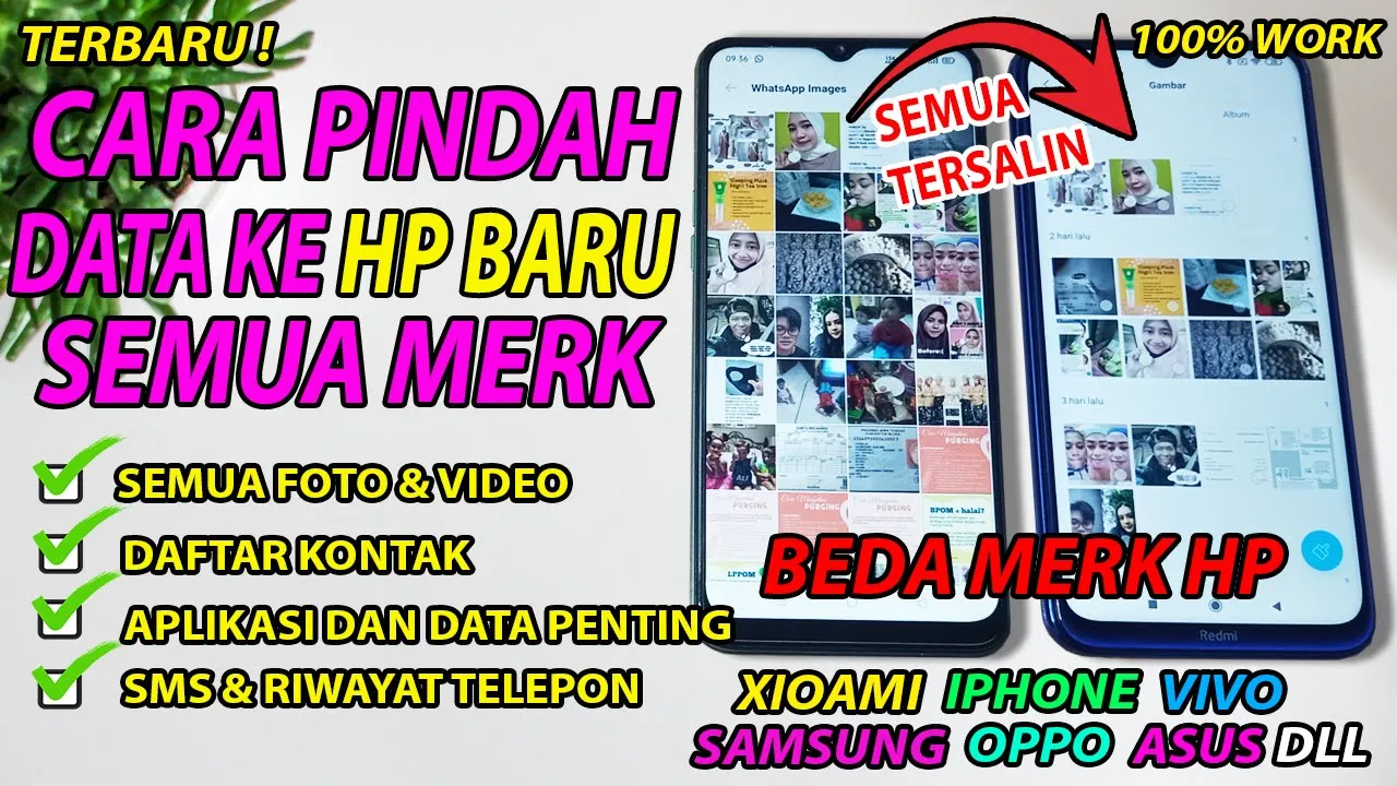 Memindahkan semua data dari hp lama ke hp baru / cloning, transfer data, copy all data to new phone. 