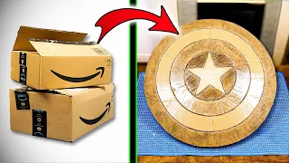 DIY Captain America shield from cardboard Magnetic Bracelet