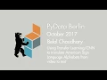 Belal Chaudary - Transfer Learning for translating Sign Language from to text