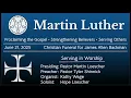 June 21 2025 - Christian Funeral Service for James Allen Backman