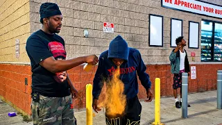 Paying Strangers in the Hood to Do Cinnamon Challenge! | Houston 