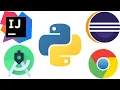 Open any application through Python Automation Eclipse IntelliJ Chrome Android Studio