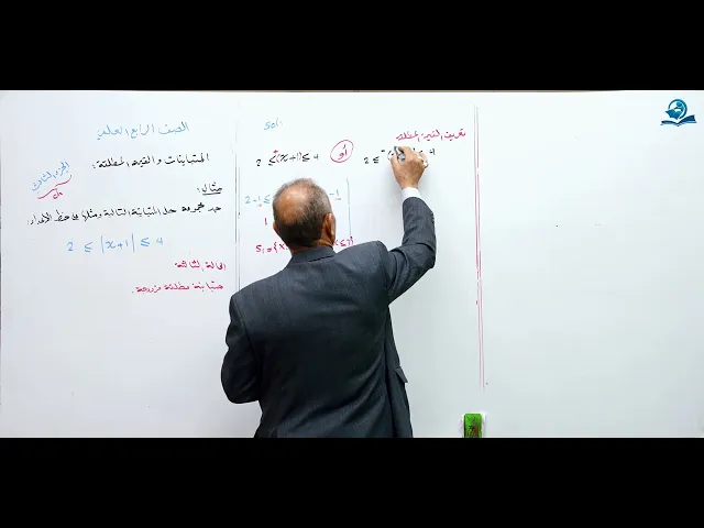 ⁣المتباينات القيمة المطلقة ( الجزء الثالث ) - مادة الرياضيات للصف الرابع الاعدادي