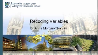 SPSS 24 Tutorial 11 Recoding Variables