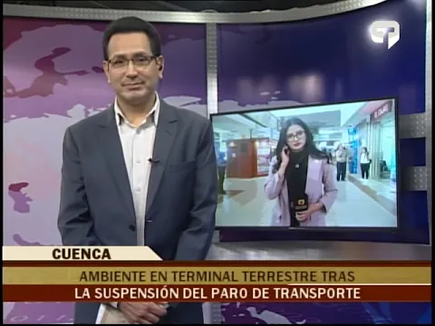 Ambiente en terminal terrestre tras la suspensión del paro de transporte