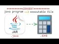 Convert Java File to EXE Tutorial to convert java file to executible Step-by-Step