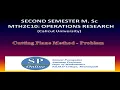 Cutting Plane Method - Problem