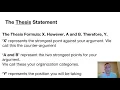 Mr Walters Writing in APUSH Lesson 1 Making a Thesis