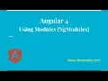 Using Modules in Angular NgModules Tutorial