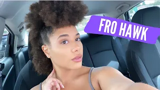 3C-4A AFRO NATURAL HAIR FROHAWK MOHAWK STYLE