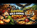 Lagu I Tried Surviving Wild Animal Attacks…😂| Funny Animation | FunWorldX