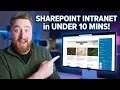 SharePoint Intranet Setup in UNDER 10 Minutes - No Experience Needed