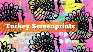 Turkey Screen Print Happy Thanksgiving