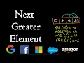 Next greater element in an array