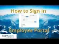 TeamWork 5 Employee Tutorial How to Log In to Your Account