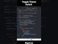 Toggle theme switch with React js