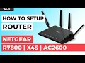 How to Set Up NETGEAR Nighthawk R7800 NETGEAR Nighthawk X4S AC2600 Smart WiFi Router