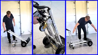 Best 4-in-1 Foldable Hand Truck Heavy-Duty Dolly With Flat-Free Wheels 3-Min Review