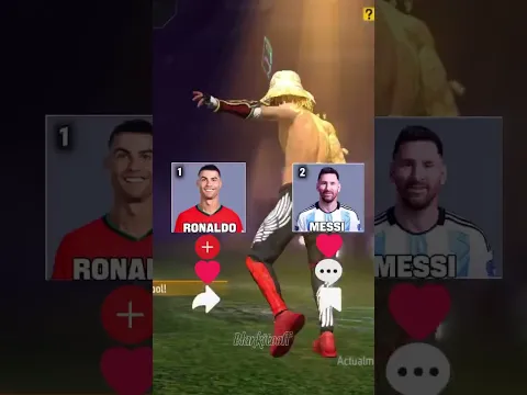 PARA TI CUAL ES MEJOR JUGADOR DEL MUNDO 🌎 SIN MENTIR #freefire #ronaldo #messi #shorts #short #ff