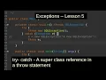Exceptions - Lesson5