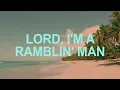Waylon Jennings - I'm a Ramblin' Man (Official Lyric Video) ☀️ Summer Songs