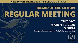 BOE Regular Meeting - March 10 2026