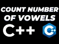 C program to count the number of vowels in a string tutorial