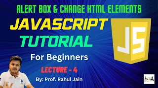 JavaScript Tutorial Create Alert Box Change HTML Elements L-04